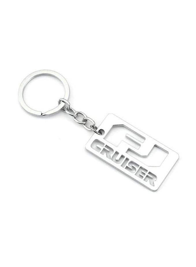 Generic Zinc Alloy Chrome Key Chain Ring for FJ Cruiser – Premium Durable Accessory - Image 1