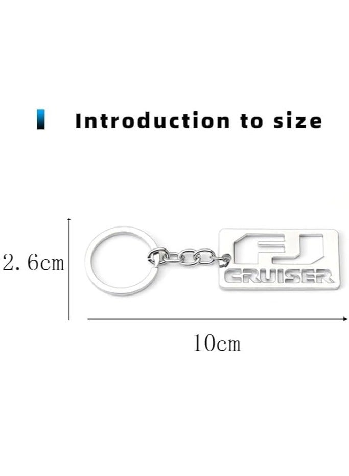 Generic Zinc Alloy Chrome Key Chain Ring for FJ Cruiser – Premium Durable Accessory - Image 3