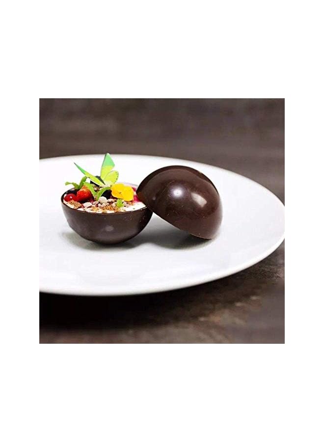S-TOP Extra Large 5-Cavity Chocolate Bomb Mold, 3 Packs Semi Sphere Baking Mold for Making Chocolate, Cake, Jelly, Dome Mousse - Image 3