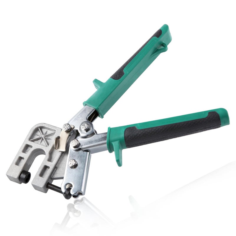 LEONTOOL Metal Stud Crimper 10 Inches Punch Lock Crimper Stud Crimper Pliers Drywall Tools Punch Lock Framing Fastening Crimping Hand Tool for Most Gypsum Board Work Decoration Projects