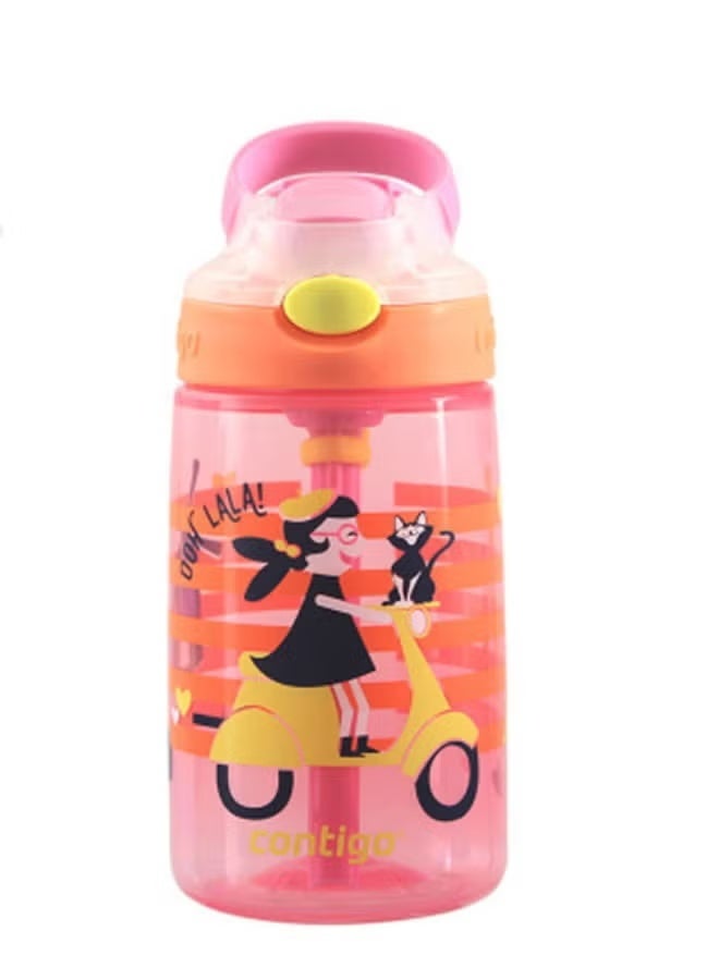 Contigo Leak-Proof Water Bottle for Kids & Toddlers - 400ml BPA-Free Fun Cartoon Print - Image 1