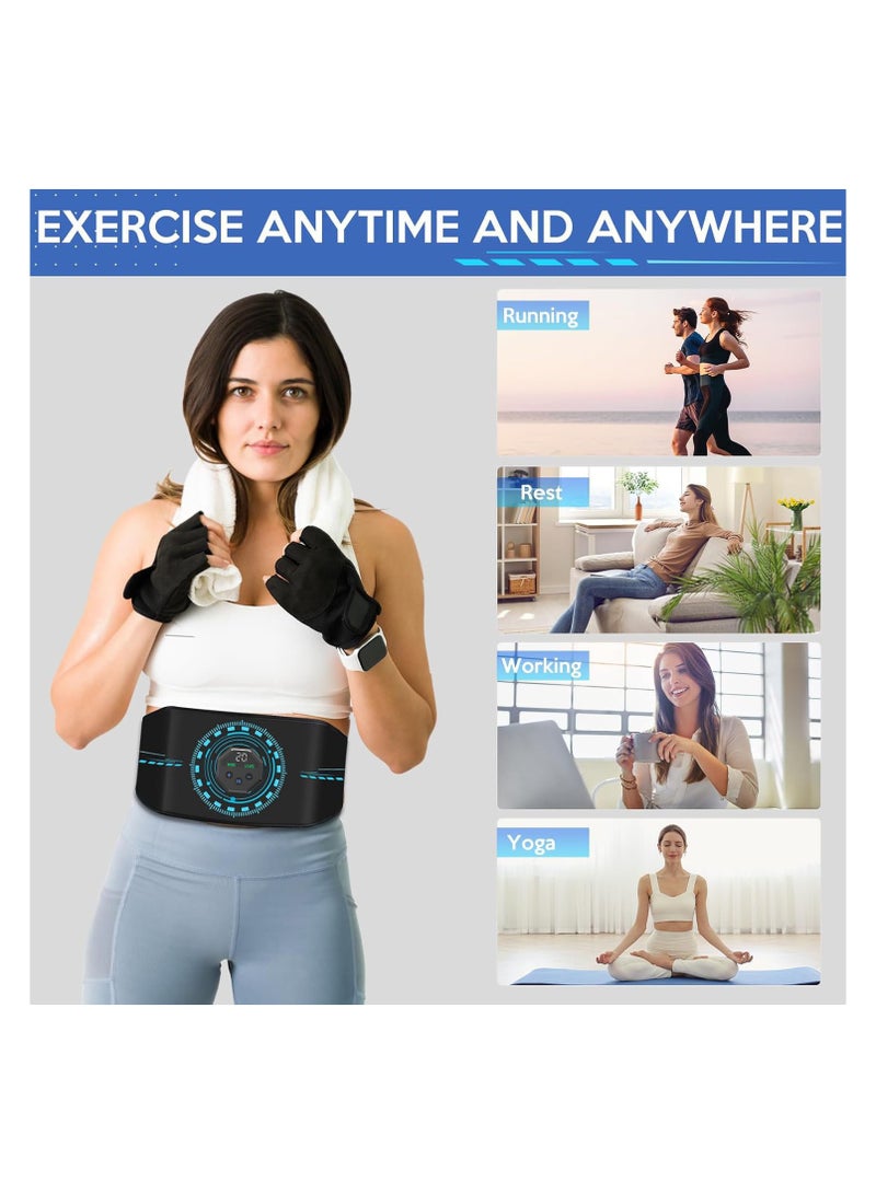 Bukela Abdominal Exerciser, ABS Stimulator With 8 Training Programs, Ab Machine, Abdominal Toning Belt Muscle Toner Fitness Training Gear Ab Trainer Equipment for Home,Abs Stimulator Muscle Toner - Image 3