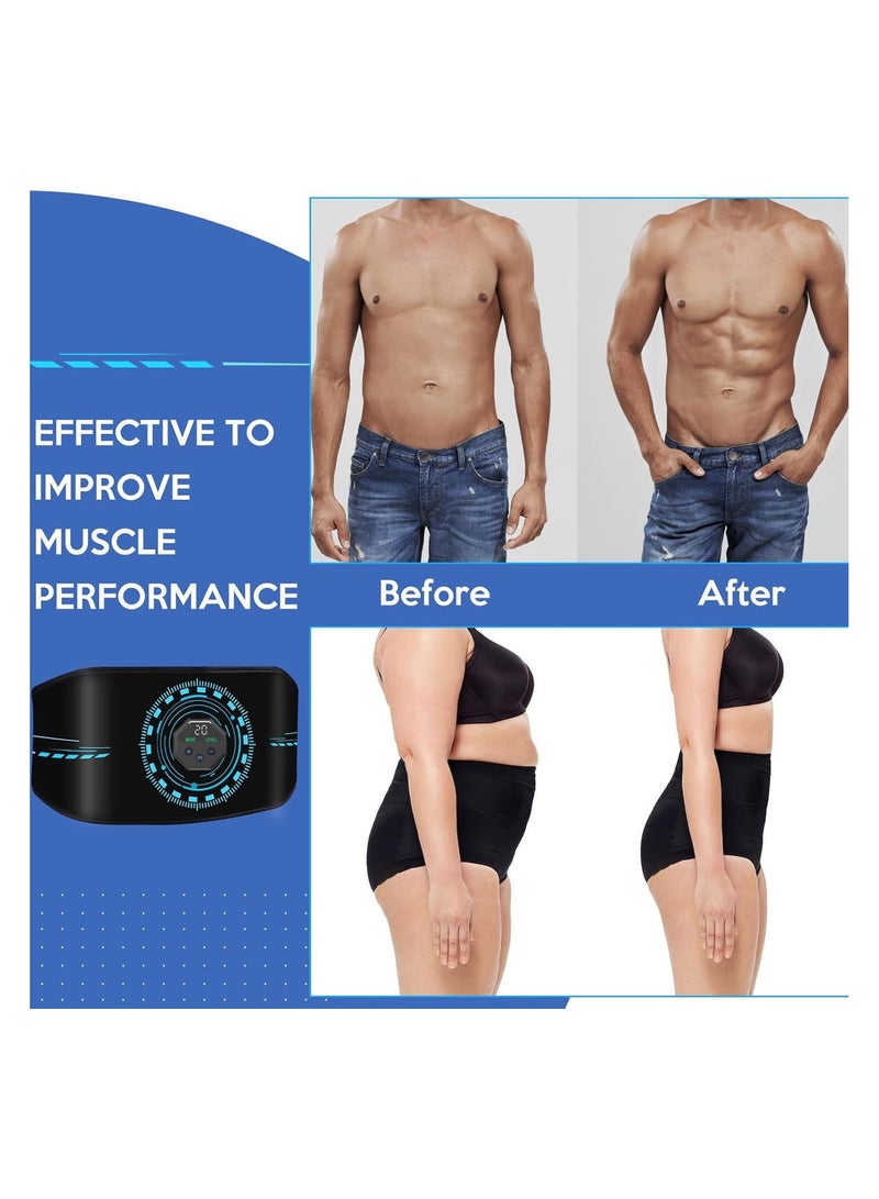 Bukela Abdominal Exerciser, ABS Stimulator With 8 Training Programs, Ab Machine, Abdominal Toning Belt Muscle Toner Fitness Training Gear Ab Trainer Equipment for Home,Abs Stimulator Muscle Toner - Image 4