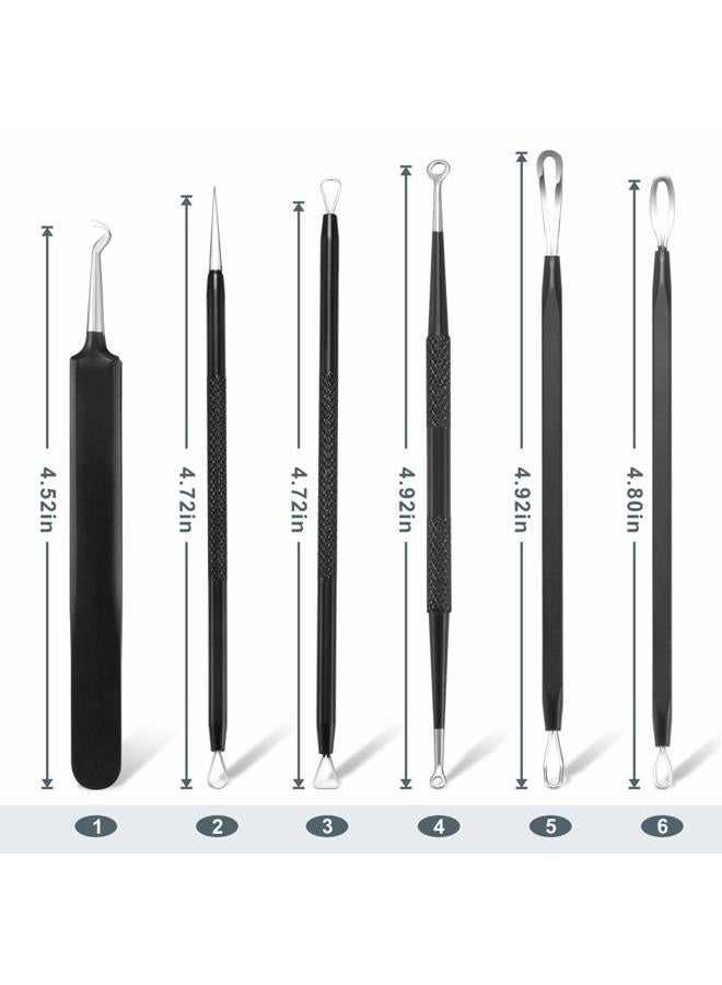 Tomata Blackhead Remover Pimple Popper Tool Kit - (6 Piece Kit) - Professional Stainless Pimples Comedone Extractor Removal Tool - Image 3