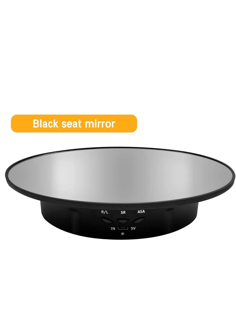 Excefore Motorized Rotating Display Stand, 7.87inch, 17.6LB Load Ultra-Quiet 360 Degree Electric Rotating Turntable Display Stand for Photography Products, Jewelry, Cake,3D Model (Black)  - Image 3