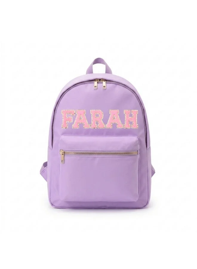 القبيلة السعيدة Personalised Backpack, Purple