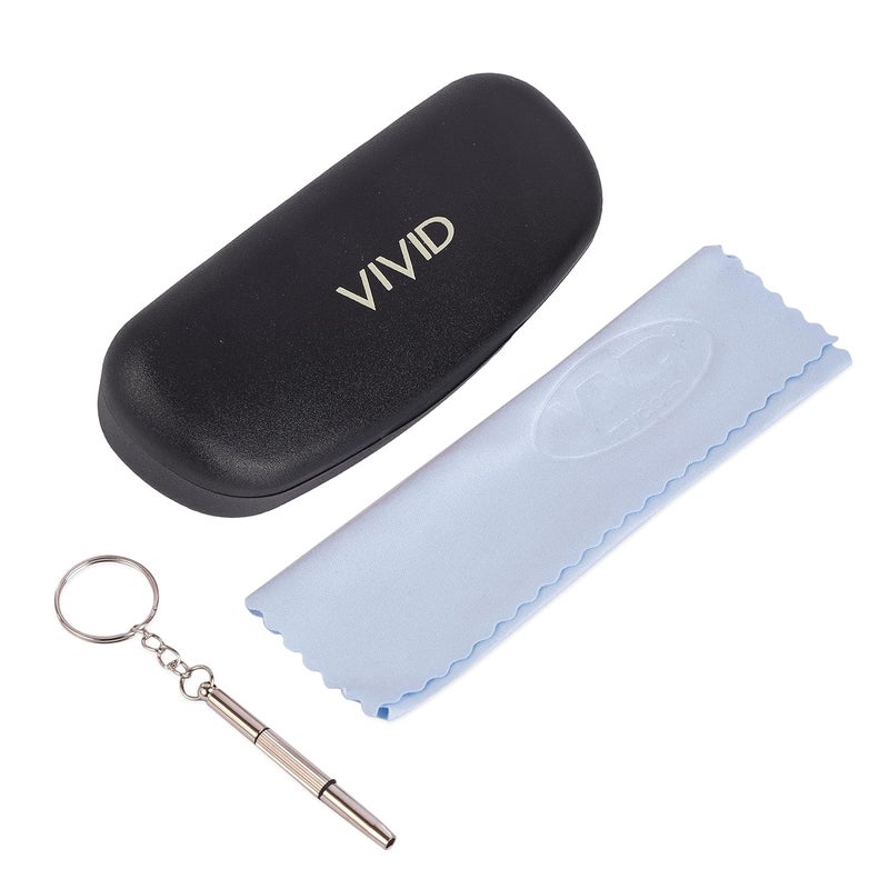 VIVID Vision Unisex Adult Lightweight Eyewear Specs Case Cover | Protect Eye Glasses | ABS | Plastic | Spectacles | Cases | Cases | 3 in 1 - Image 1