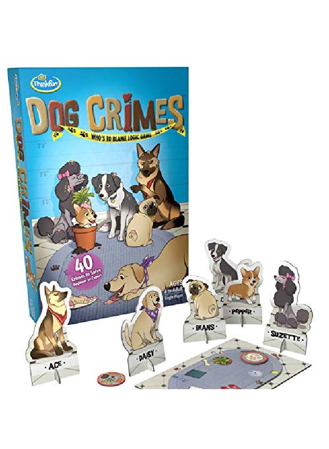 ThinkFun Dog Crimes Logic Game - Engaging Brainteaser for Kids and Adults | Fun Detective Theme | Memory and Reasoning Skill Builder | Unique Artwork | Suitable for Ages 8 and Up - Image 1