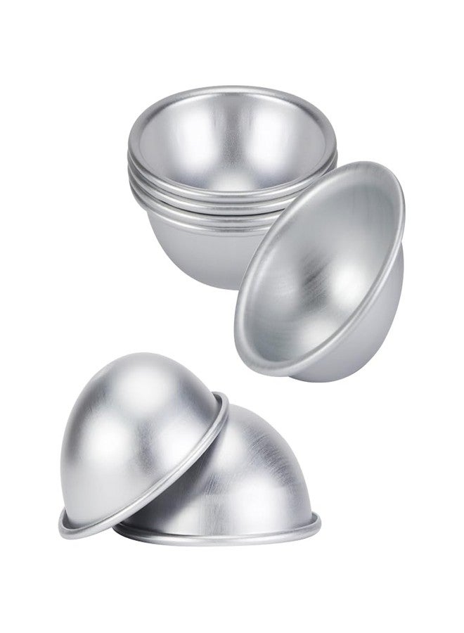GSHLLO 10 Pcs 4.5cm Bath Bomb Molds Bath Soap Moulds Half Round Cake Pans Pudding Baking Pans Aluminum Cake Cups Egg Tart Moulds Dessert Cooking Pans - Image 1