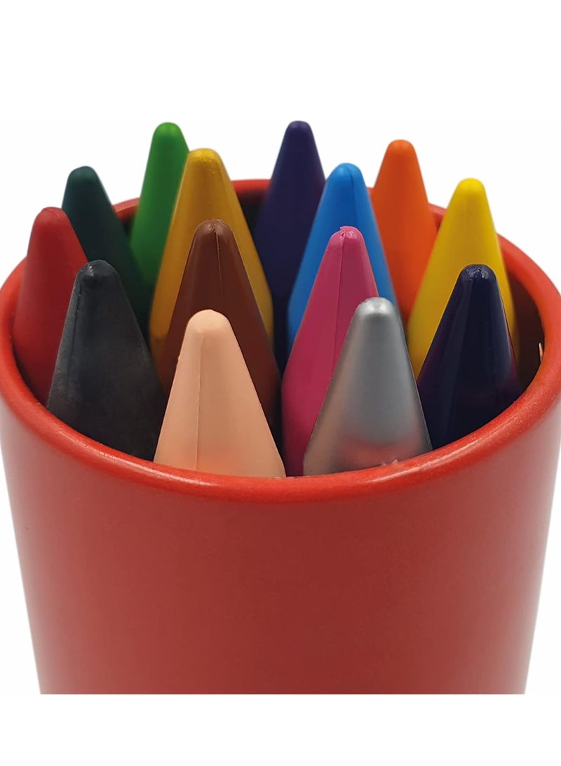 FABER-CASTELL 14-Piece Erasable Plastic Crayons Multicolour - Image 2