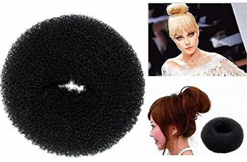 Drishti® Hair Donut Bun for Hair Making Black (Pack of 3) - Image 2