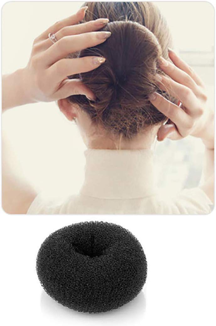 Drishti® Hair Donut Bun for Hair Making Black (Pack of 3) - Image 5