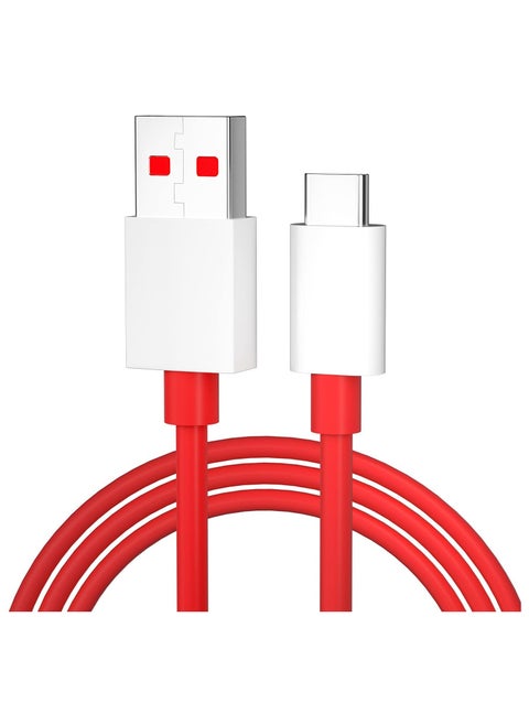 Oneplus USB Type C Fast Dash Charging Charge Data Cable For 1plsu Red
