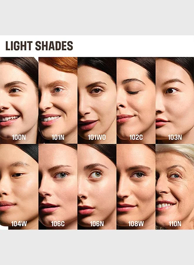 Make Up For Ever 108W (Shell) Hd Skin-Balancing & Perfecting Foundation​ - 108W (Shell) for Women | Best Price UAE