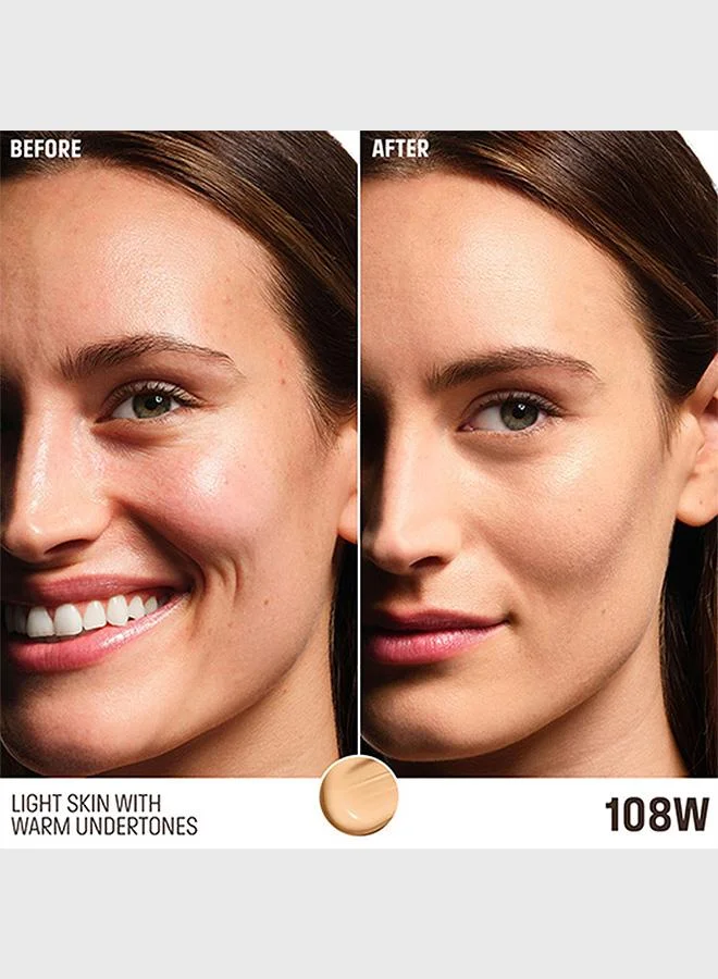 Make Up For Ever 108W (Shell) Hd Skin-Balancing & Perfecting Foundation​ - 108W (Shell) for Women | Best Price UAE