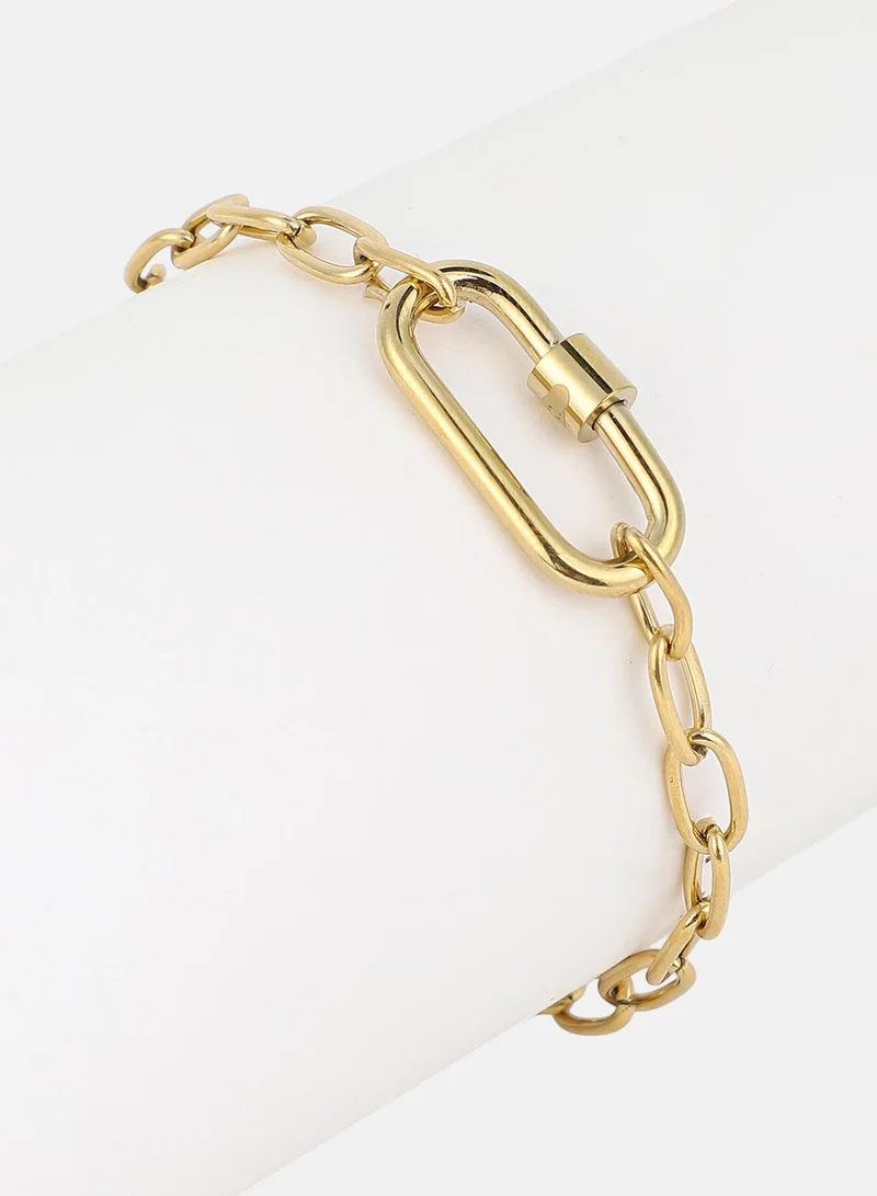 SOHI Industrial Link Artificial Bracelet Jewellery