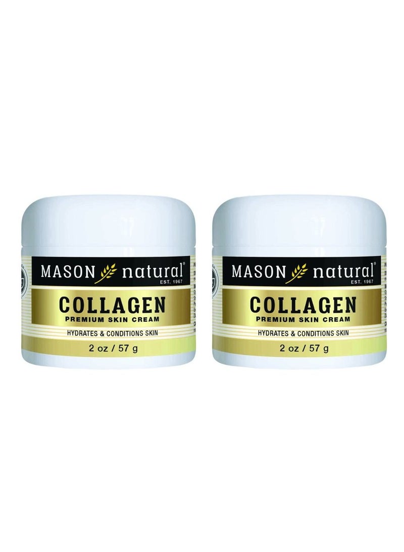 Mason Natural Pack of 2 100% Pure Collagen Cream Promotes Skin Firming - Image 1