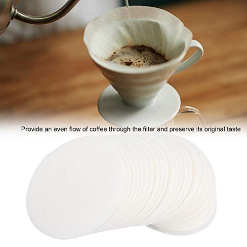 Fdit 350PCS Round Coffee Filter Paper Coffee Maker Filters Strainers Replacement Coffee Filters for Coffee Maker - Image 2