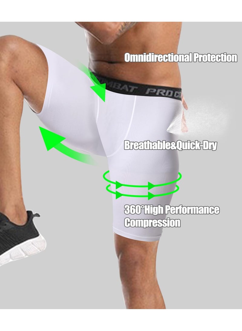 Generic Mens Compression Shorts Sports Running Tights Underwear Athletic Workout Spandex Base Layer Short for Biker Training  - Image 2