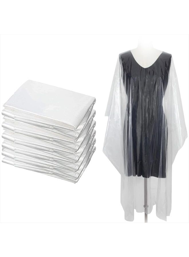 Salon Supply Co Disposable Capes Hair Salon - 100 Plastic Capes - Disposable Salon Capes - Plastic Salon Cape - Color Capes for Salon Hair Coloring - Disposable Shampoo Capes - Image 1
