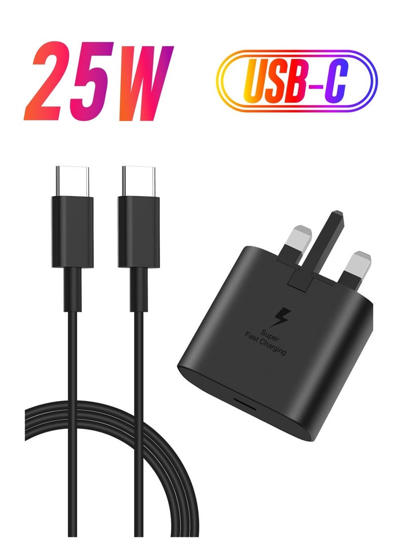 MUNTAQI 25W Super Fast Charger for Samsung, Gcstnn PPS PD3.0 USB-C Charger for Samsung Galaxy S23 Ultra S23+ S23 S22 Ultra S21+ A53 5G A54 Z Fold/Flip 4 Tab S8 Ultra, Power Adapter Plug with 1M Type C Cable. - Image 1