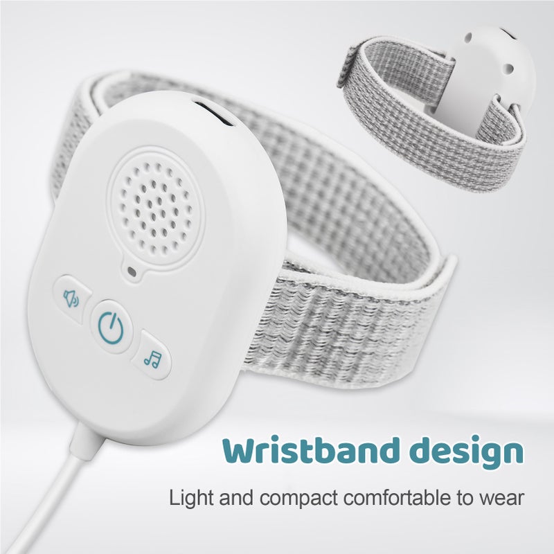 Wired Baby Bedwetting Alarm Pee Alarm for Boys Grils Kids Potty Training Elder Care Built-in Battery Music/ Vibration/ Light Alarm Modes - Image 4