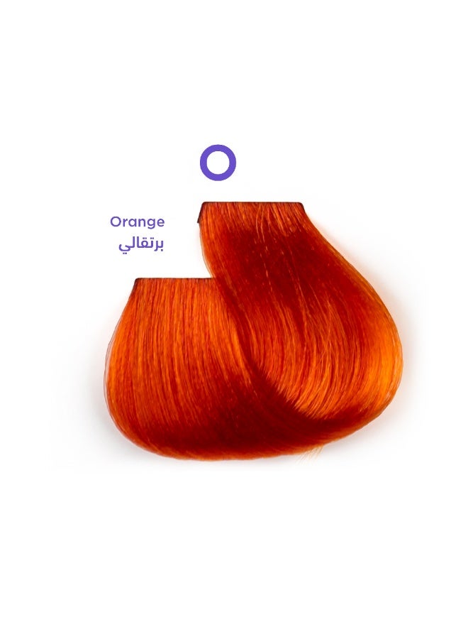 1B Hair Color Cream #O Orange Color – Permanent Vibrant Orange Hair Dye with Tress Tones Tyrosine Complex | 100ml | Bold Fiery Orange Pigment | Long-Lasting Creative Color for Light Blonde to Pre-Lightened Hair - Image 1