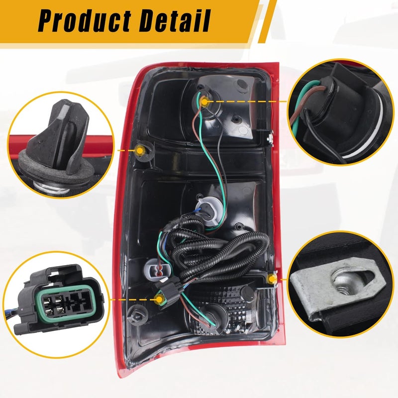 Boine Right Passenger Side Tail Light for 2007-2013 GMC Sierra 1500 2500HD 3500HD - Bulb Included - Image 3