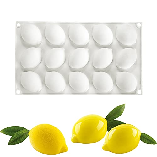 mostsom Silicone Mold Baking Pan NonStick Baking Pastry Chocolate Cake Dessert DIY Decoration Tools Lemon V_118x68x011 inch - Image 1