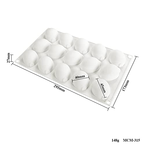 mostsom Silicone Mold Baking Pan NonStick Baking Pastry Chocolate Cake Dessert DIY Decoration Tools Lemon V_118x68x011 inch - Image 3
