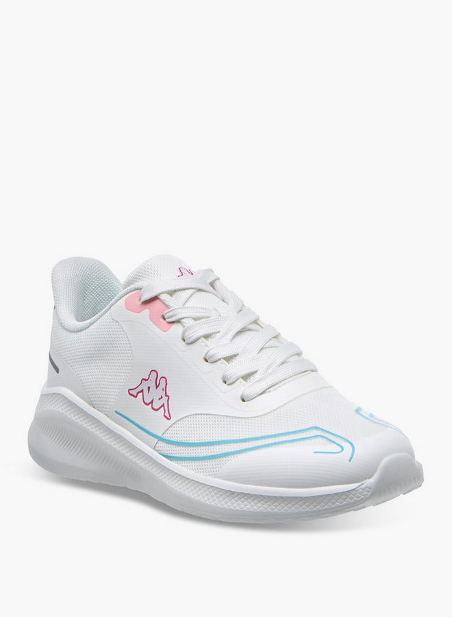 Kappa Women's Logo Print Sports Shoes with Lace-Up Closure - Image 2