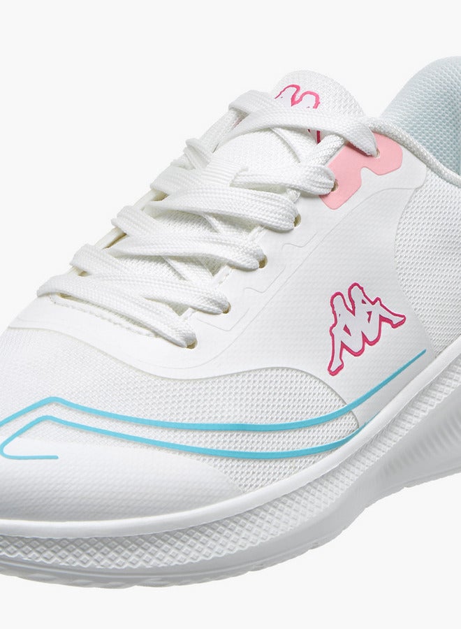 Kappa Women's Logo Print Sports Shoes with Lace-Up Closure - Image 4