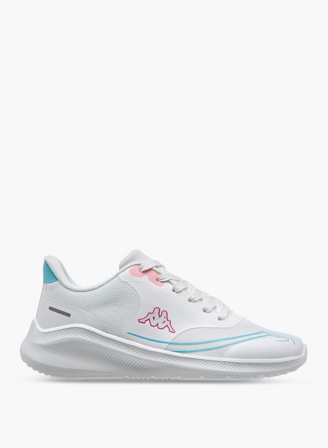 Kappa Women's Logo Print Sports Shoes with Lace-Up Closure - Image 3
