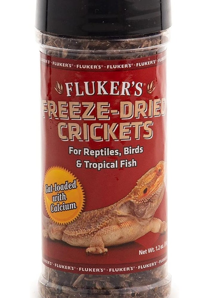 Fluker's Freeze Dried Crickets, Ideal for Reptiles, Birds, and Fish, Packed with Protein and Essential Nutrients, 1.2 oz - Image 1