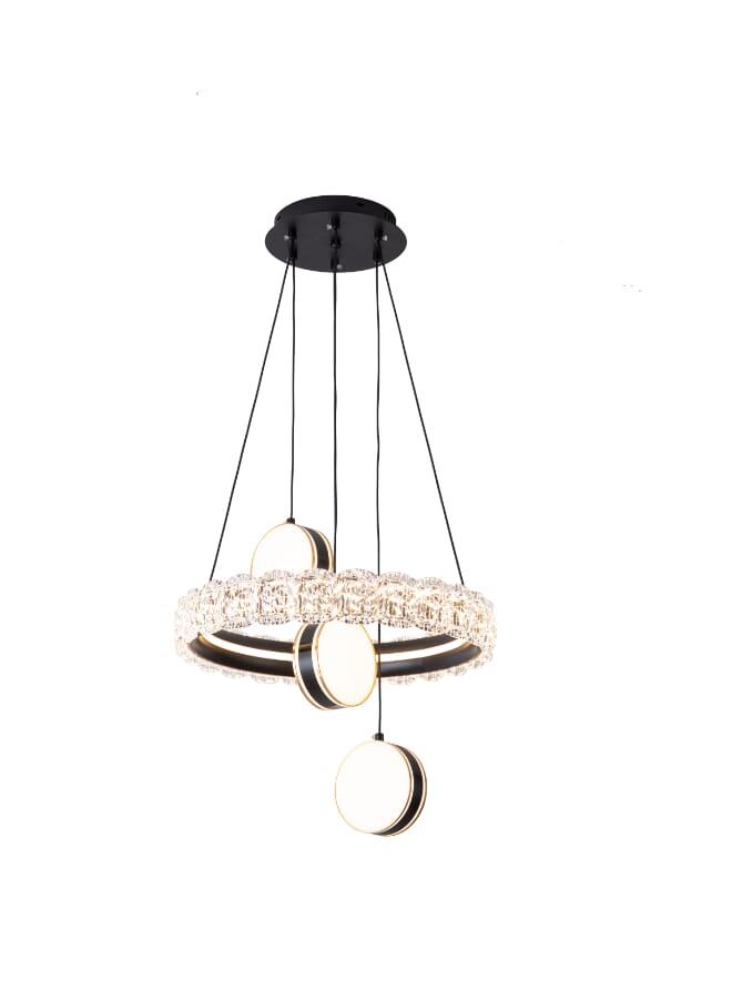 Best Power Modern LED Chandelier Ceiling Light 6215 - 3 Pendant Lamps, 3 Lighting Levels, Adjustable Height (80cm), 174W - Contemporary Decorative Ceiling Fixture  - Image 4
