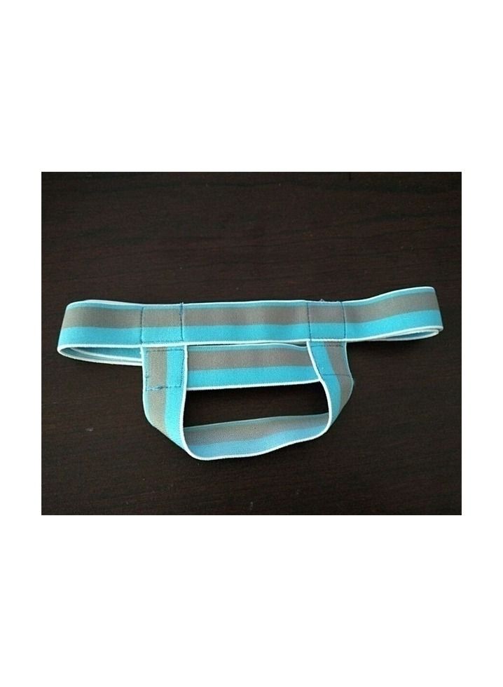 1-Piece Mini Men's Metal Ring Briefs Color Blue Size L - Image 1