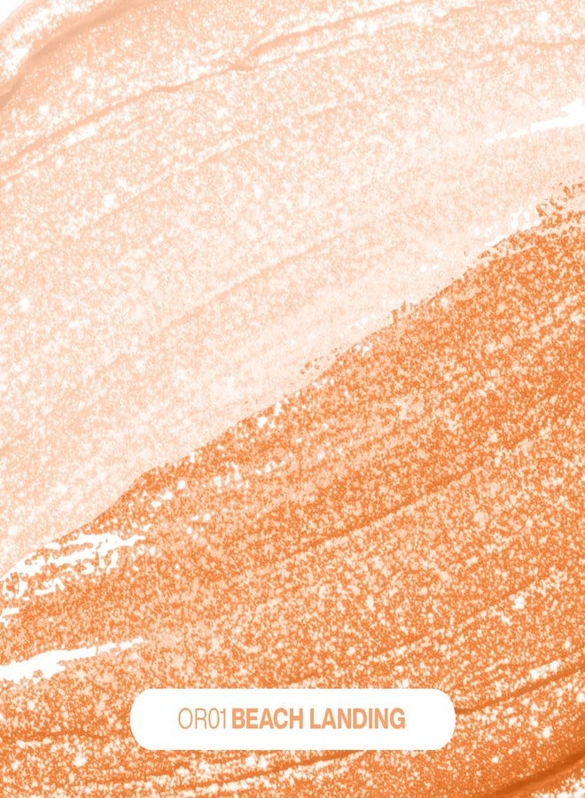 FOCALLURE Star Crash Stretchy Highlighter – OR01 Beach Landing, Multi-Use Glow for Face & Body, Ultra-Light Microfine Shimmer, Natural Radiant Finish, Long-Lasting, Vegan & Cruelty-Free - Image 1