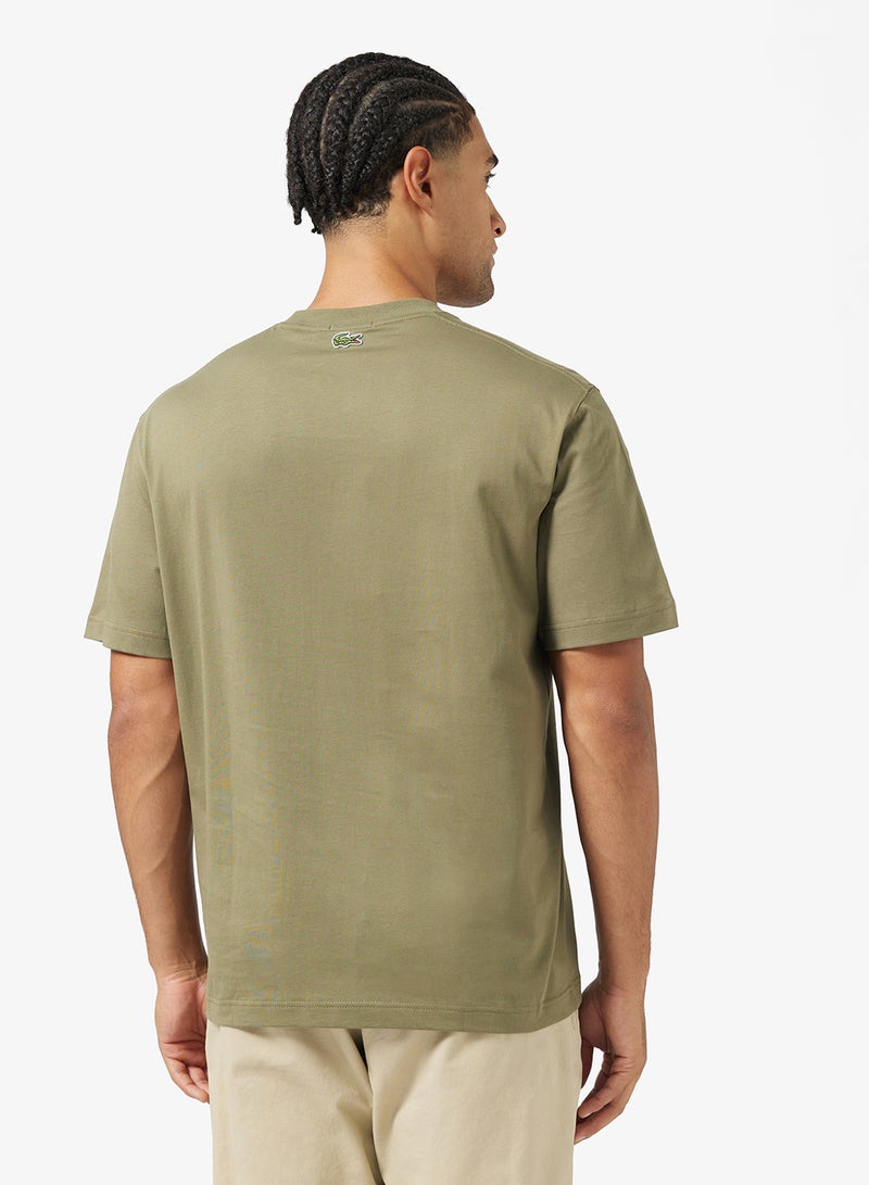 لاكوست تيشيرت بياقة دائرية بطبعة مميزة - Image 2