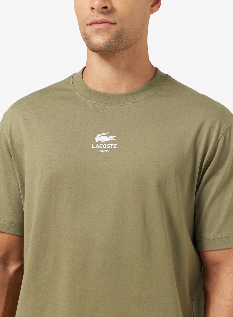 لاكوست تيشيرت بياقة دائرية بطبعة مميزة - Image 3