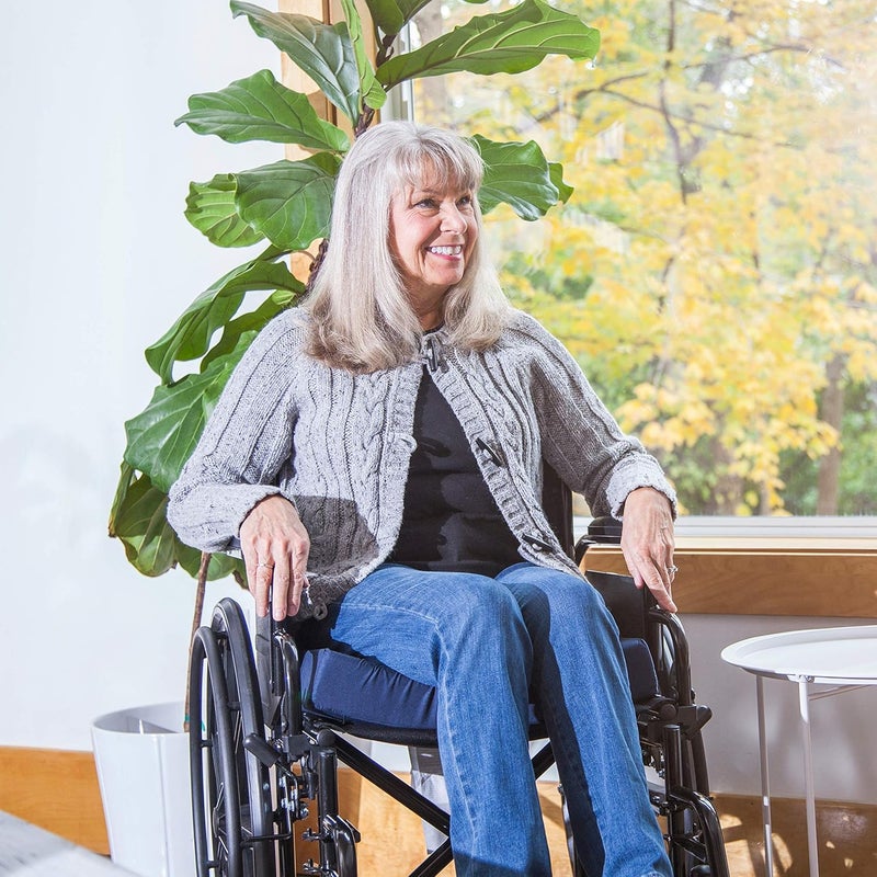 DMI DMI Cushion for Office Chairs Wheelchairs FSA HSA Eligible Scooters Kitchen or Car Seats for Support and Height while Reducing Stress on Back Tailbone or Sciatica - Image 4