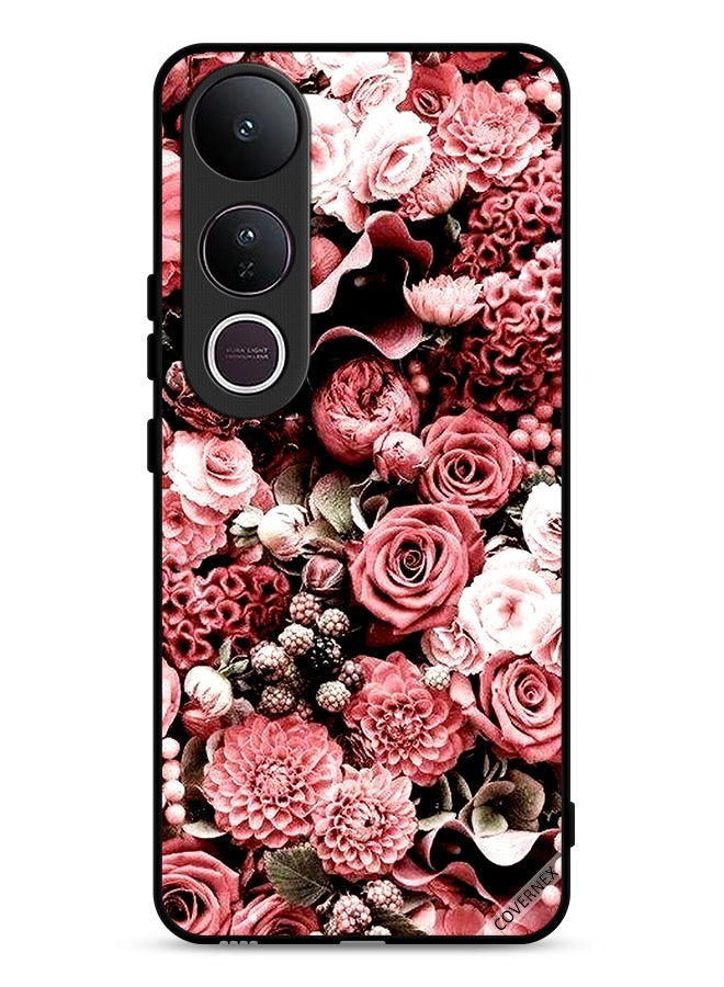Covernex Vivo V50 Lite Protective Case Cover Peach Roses