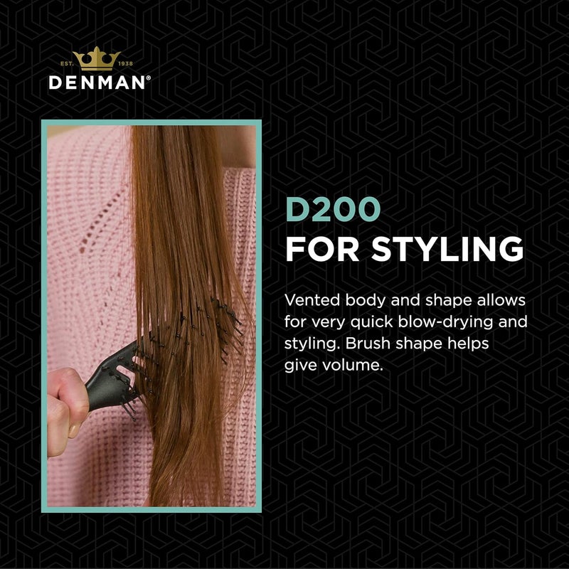 Denman Jack Dean Flexible Vent Brush for Blow Drying - Ideal for Wet and Dry Curly, Thick, and Straight Hair - Image 4