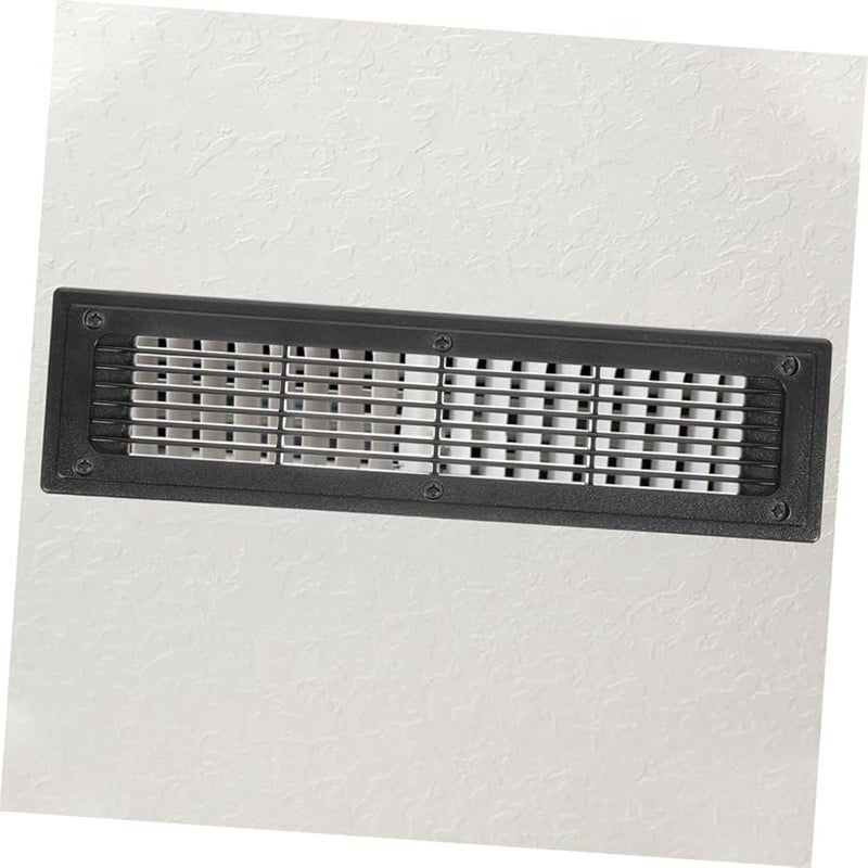 PRETYZOOM 2 Pack Black Louvered AC Grille Cover For Central Air Conditioning RVs Easy Installation - Image 5