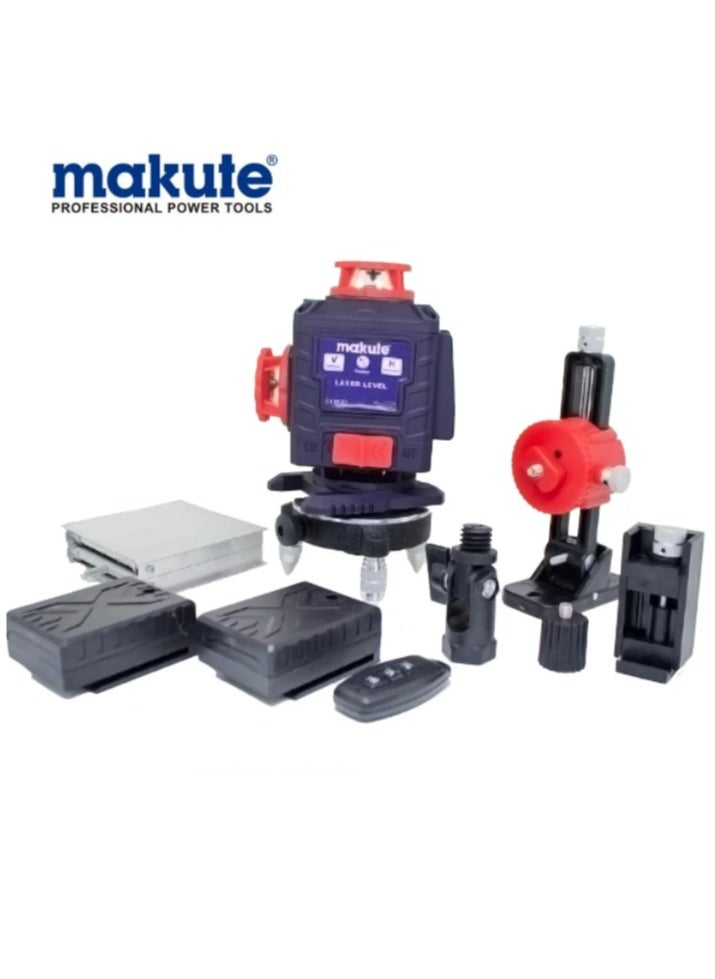makute Multiline Laser Level with 16 lines 2pcs batteries Tiling Aligning and Plumbing a Wall, Leveling Floors and all Your laser task  (LL2216)  - Image 1