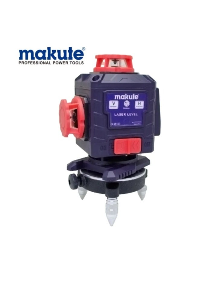 makute Multiline Laser Level with 16 lines 2pcs batteries Tiling Aligning and Plumbing a Wall, Leveling Floors and all Your laser task  (LL2216)  - Image 3