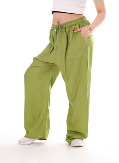 Women's solid long 2 pocket trousers with drawstring - pzsku/Z84D4DBD316DCEC5EE512Z/45/_/1740847915/c652bc64-3184-4a4c-9aae-0db1f14ad05d