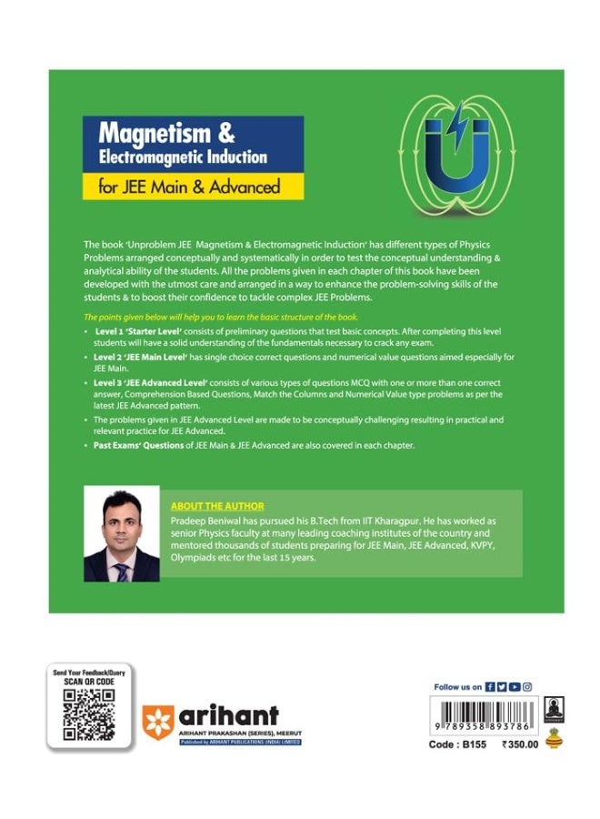 Arihant Unproblem JEE Magnetism & Electromagnetic Induction For JEE Main & Advanced  - Image 2