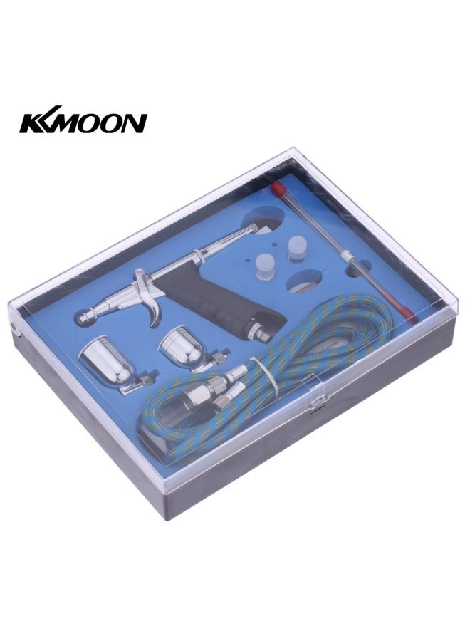 NIBEMINENT Professional Double Action Pistol Trigger Airbrush Set Multicolour 23.50X4.50X17.50cm  - Image 1