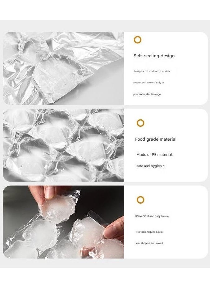 PEI  AN 100-Pack Extra Thick Leak-Proof Disposable Ice Bags (2400 Units) – Ideal for Outdoor Events, Restaurants & Large Gatherings, Perfect for Coffee, Beverages, Juice, Bubble Tea  - Image 3