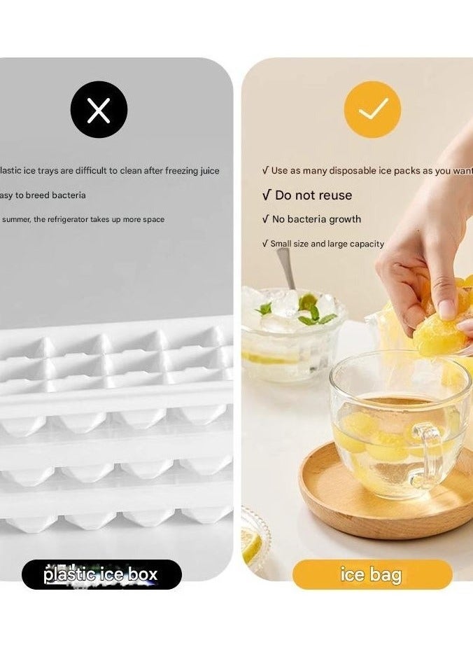 بي إيان كيس الثلج ١ حزمة من أكياس الثلج السميكة جدًا غير القابلة للتسريب (٢٤٠٠ وحدة) – مثالية للأنشطة الخارجية والمطاعم والتجمعات الكبيرة، ممتازة للقهوة والمشروبات والعصير وشاي الفقاعات - Image 3